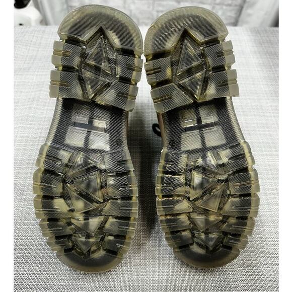 Montelliana Lucy Boot in Black Cedar Lug Sole Wool‎ Lining Leather Winter (38) - Picture 7 of 13